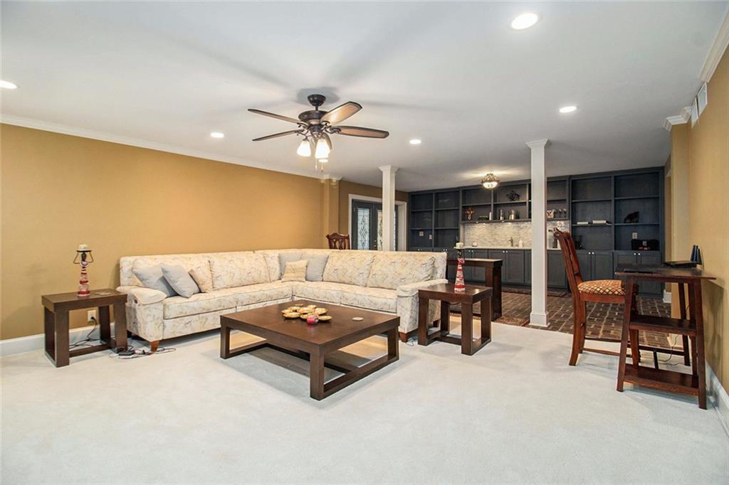 112 Hillcrest Road West Point, GA 31833 - Photo 21 of 34 a living room with furniture and kitchen view