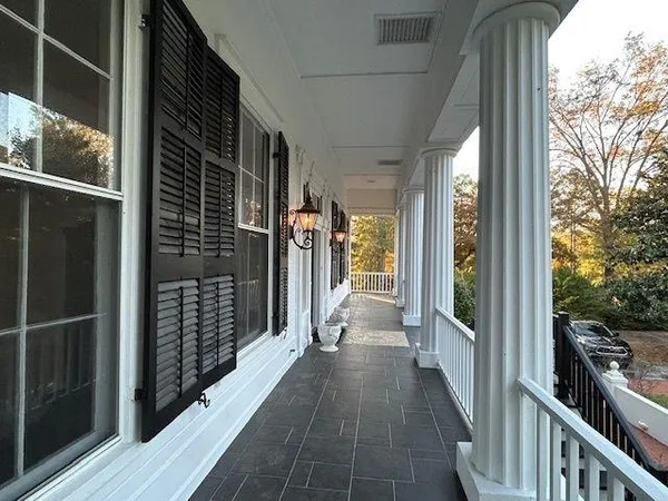 a view of balcony