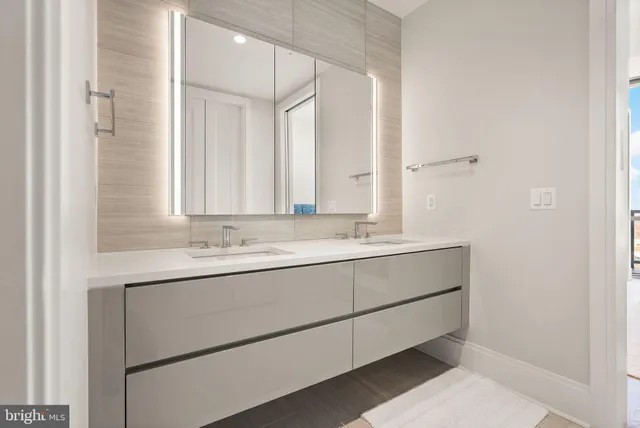 a view of a living room with furniture