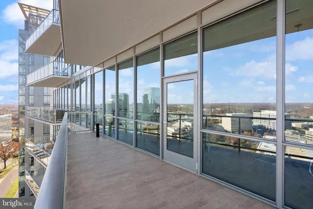 a view of a city with tall buildings