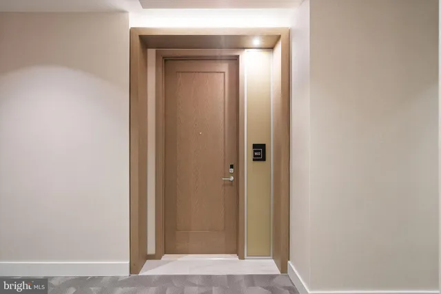 a view of an empty room