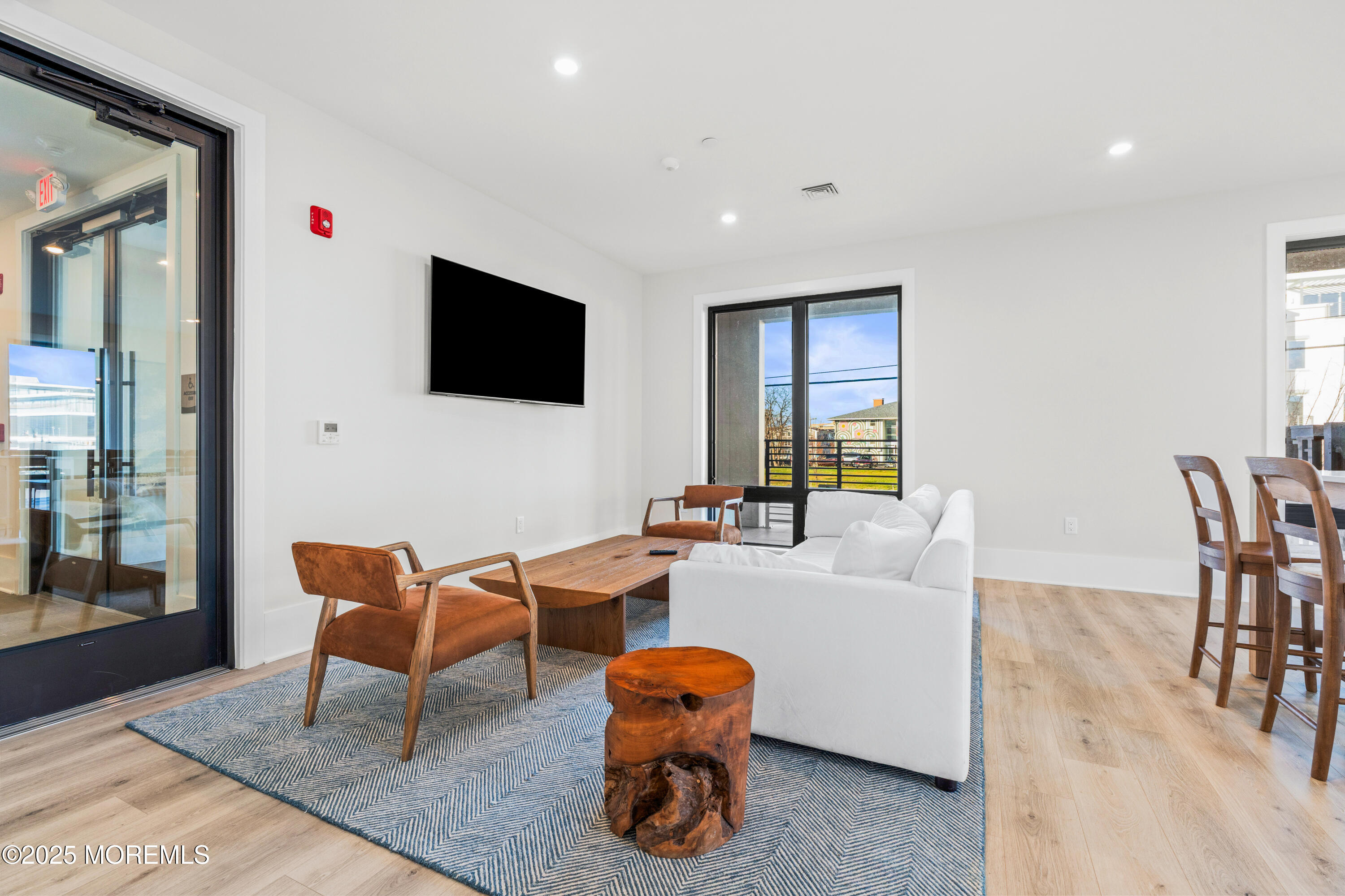 218 3rd Avenue, Unit 306 Asbury Park, NJ 07712 - Photo 50 of 66 a living room with furniture and a flat screen tv