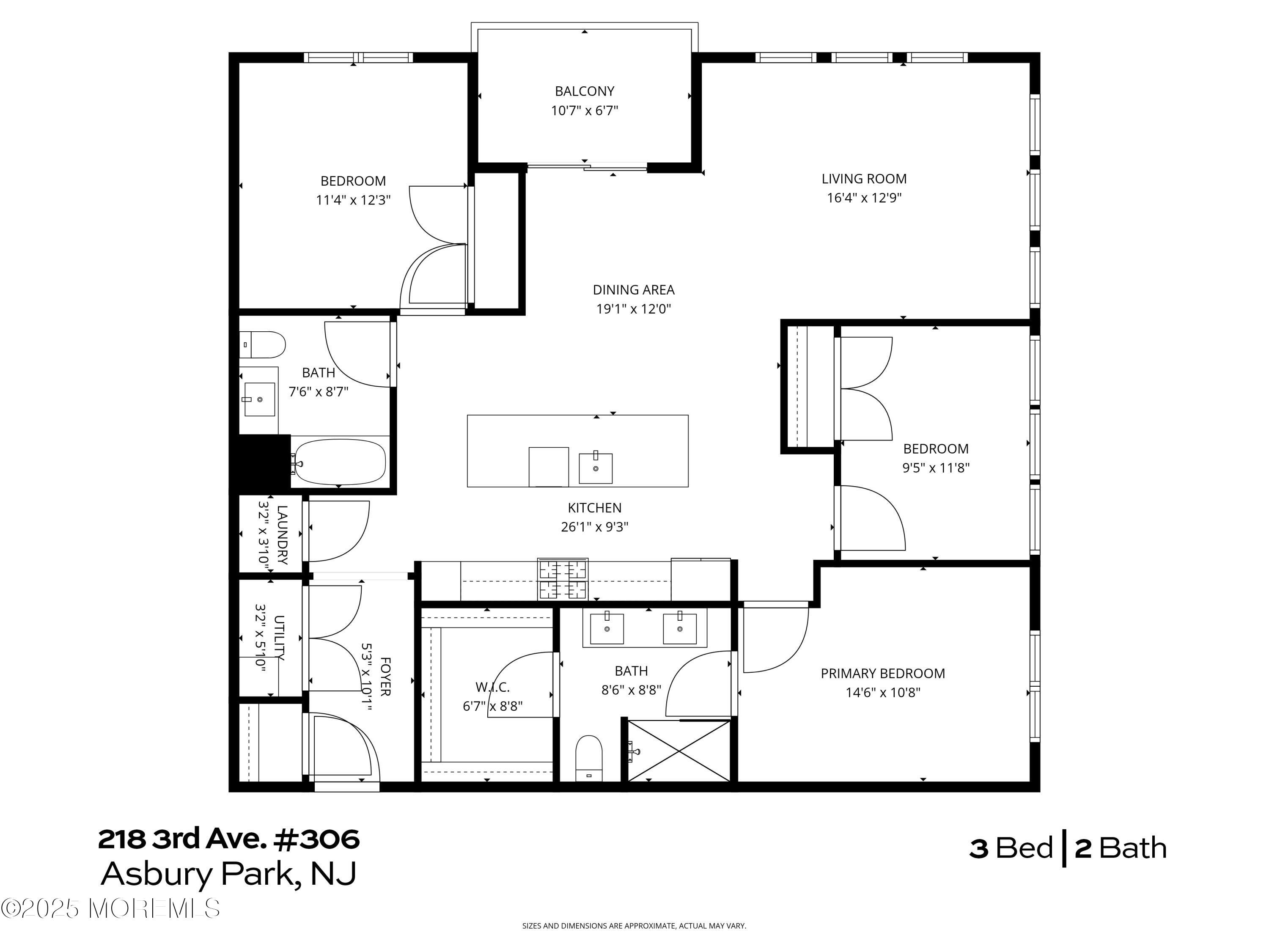 218 3rd Avenue, Unit 306 Asbury Park, NJ 07712 - Photo 65 of 66 Floor1 Final