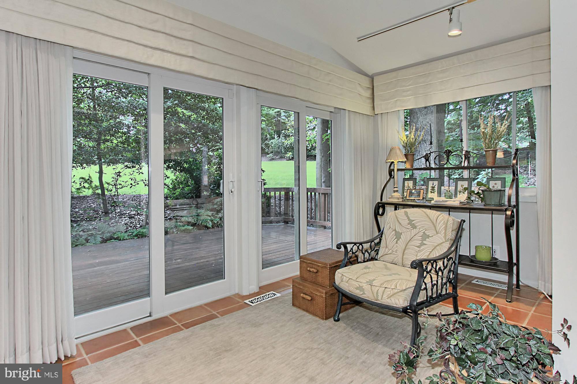 12904 Yates Ford Road Clifton, VA 20124 - Photo 7 of 37 Sunroom/reading room opens to spacious deck!