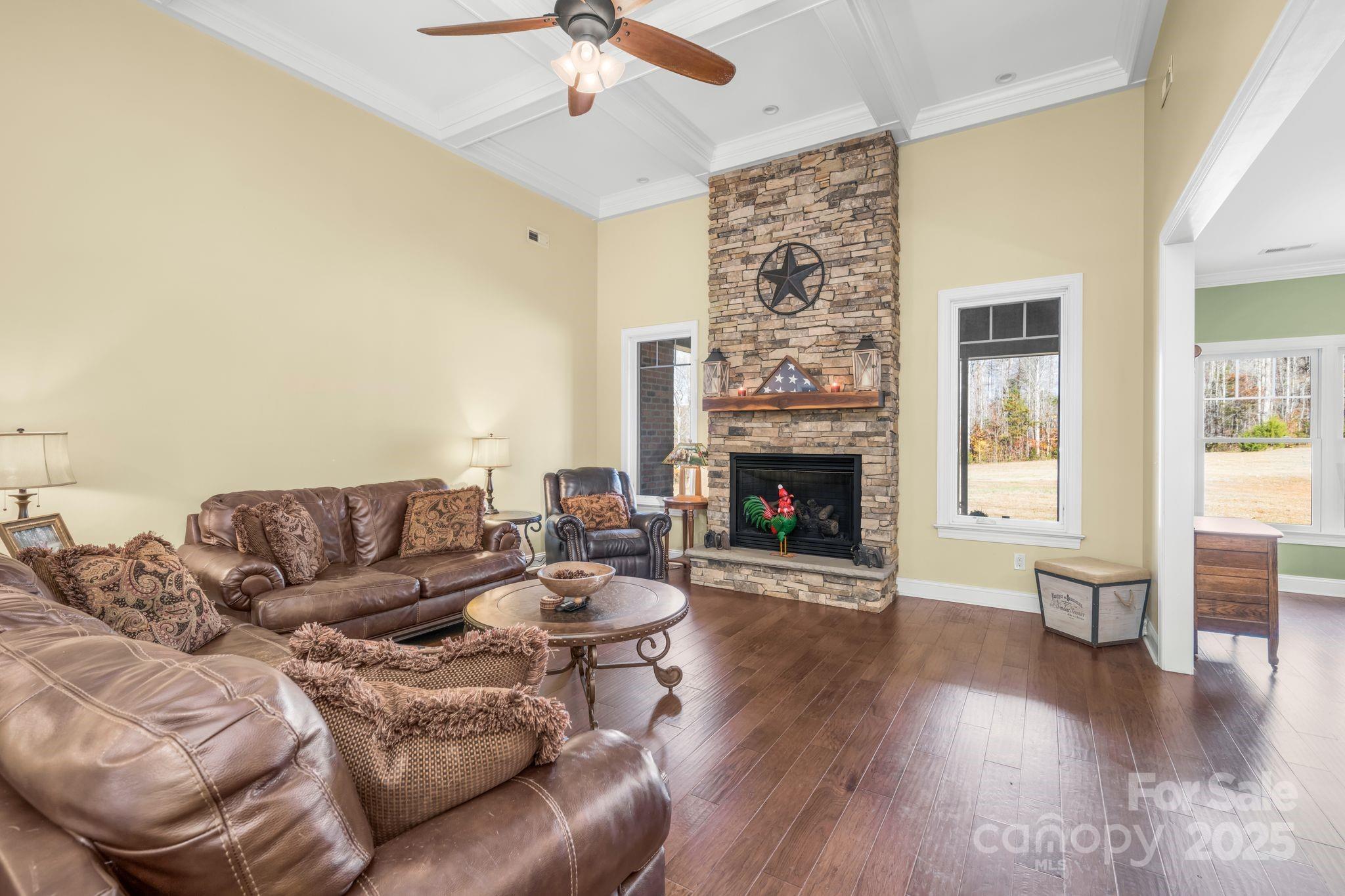 476 Ijames Church Road Mocksville, NC 27028 - Photo 5 of 48 a living room with furniture and a fireplace