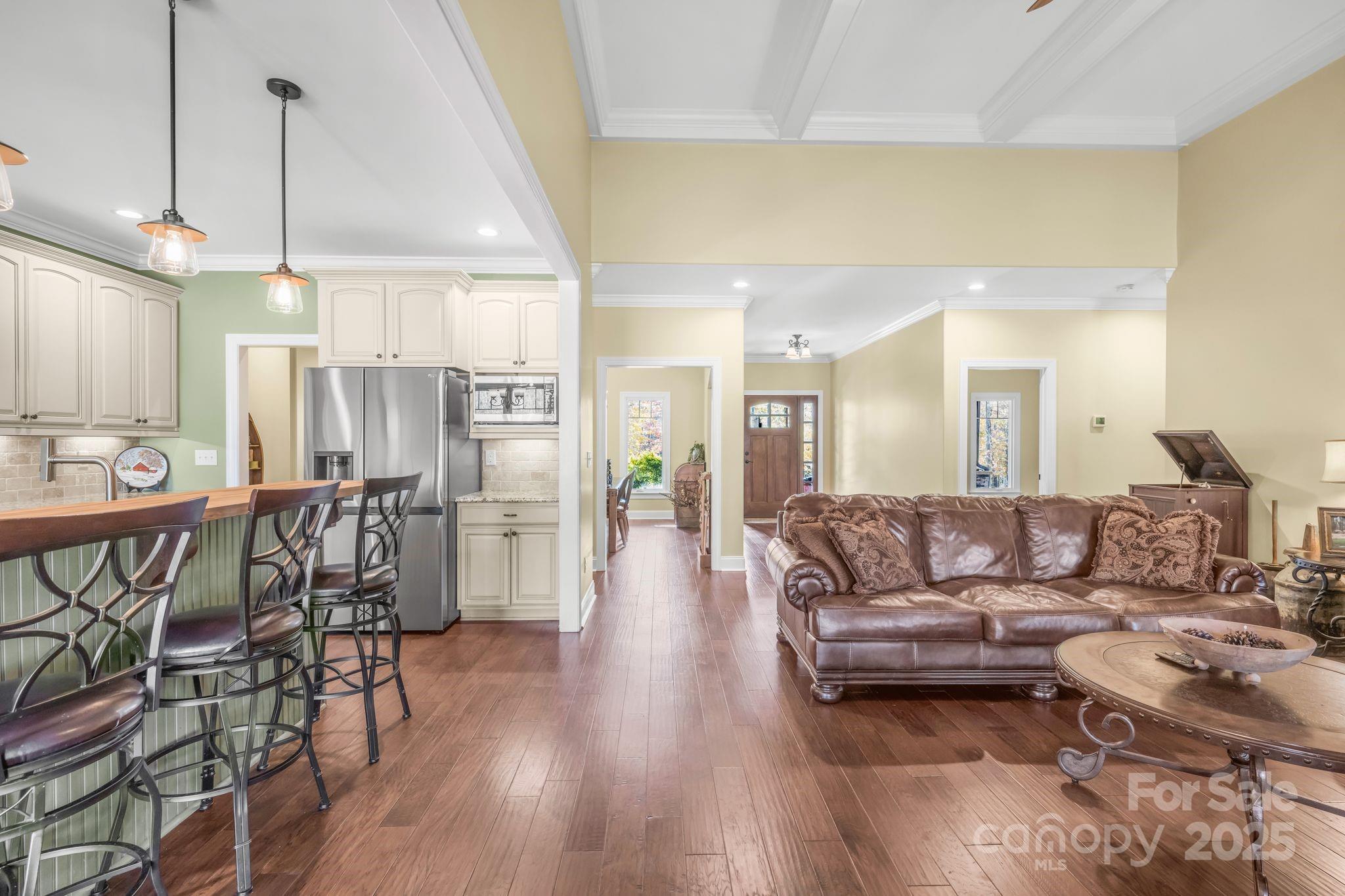 476 Ijames Church Road Mocksville, NC 27028 - Photo 7 of 48 a living room with furniture or kitchen and a wooden floor