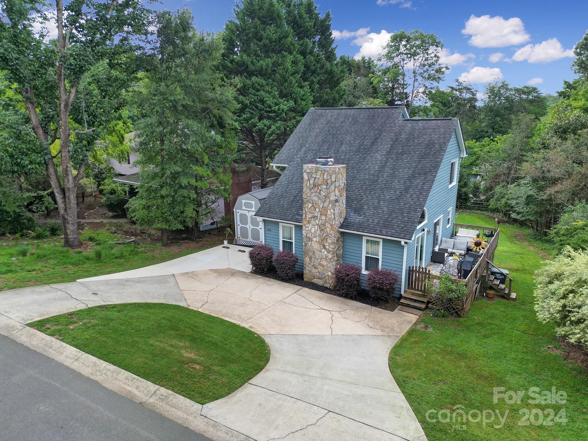 9119 Windjammer Drive Tega Cay, SC 29708 - Photo 33 of 40 an aerial view of a house