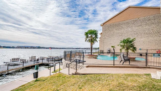 swimming pool with outdoor seating