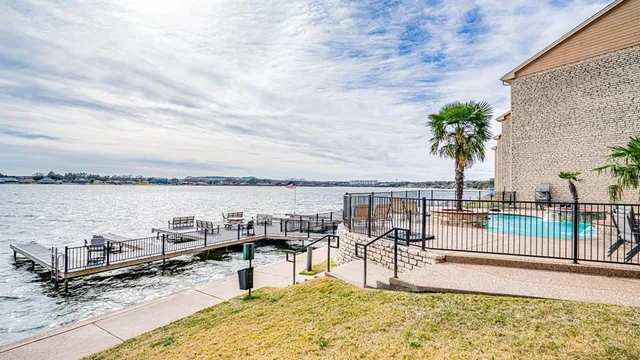 a view of a terrace with chairs