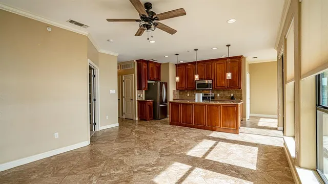 a front view of a house with swimming pool and porch