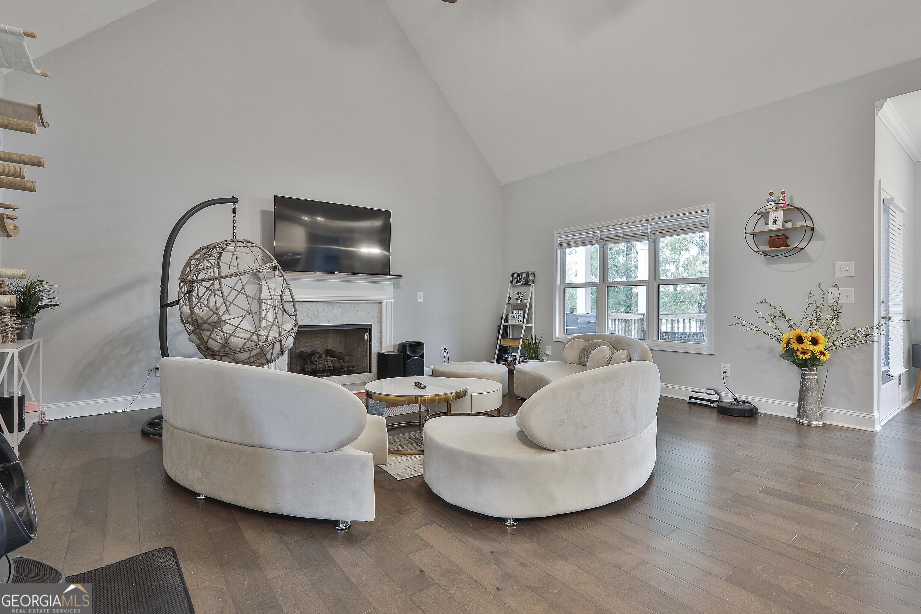 405 Lakeview Way LaGrange, GA 30241 - Photo 9 of 54 a living room with furniture and a fireplace