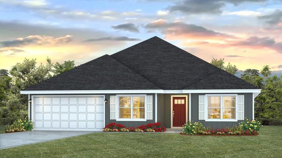 a view of a house with backyard