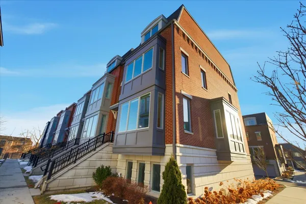 a front view of a building