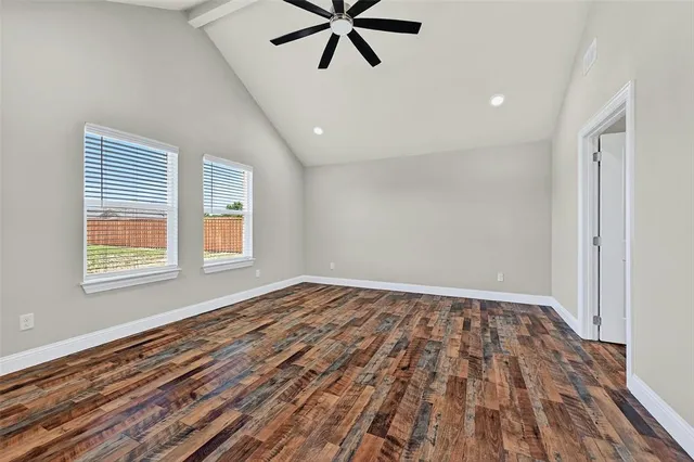 a view of an empty room and window