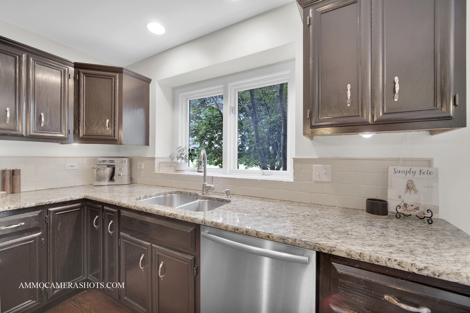 1840 Marne Road Bolingbrook, IL 60490 - Photo 11 of 37 a kitchen with granite countertop stainless steel appliances granite countertop a sink window and cabinets