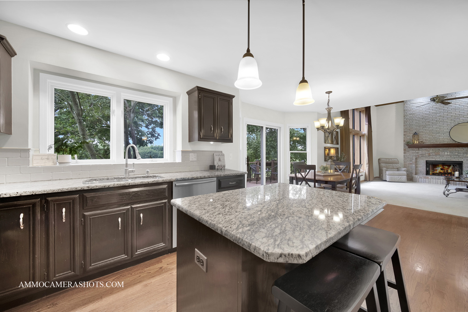 1840 Marne Road Bolingbrook, IL 60490 - Photo 13 of 37 a kitchen with center island table and chairs