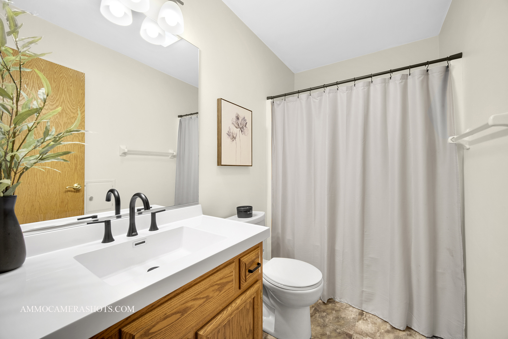 1840 Marne Road Bolingbrook, IL 60490 - Photo 26 of 37 a bathroom with a sink a toilet and shower curtain