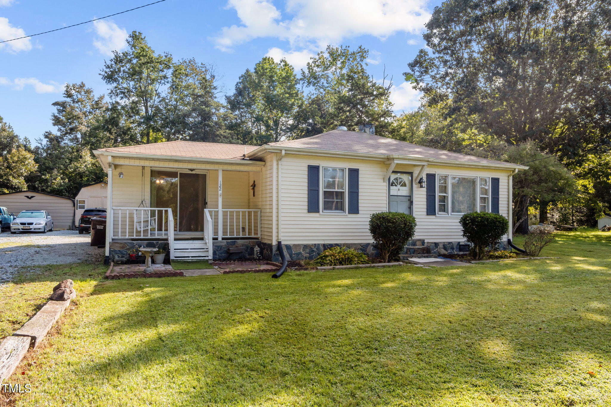122 Old Surl Road Roxboro, NC 27574 - Photo 34 of 45 a view of a house with a swimming pool