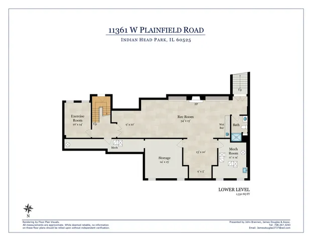 $1,800,000 | 11361 West Plainfield Road, Indian Head Park, IL 60525