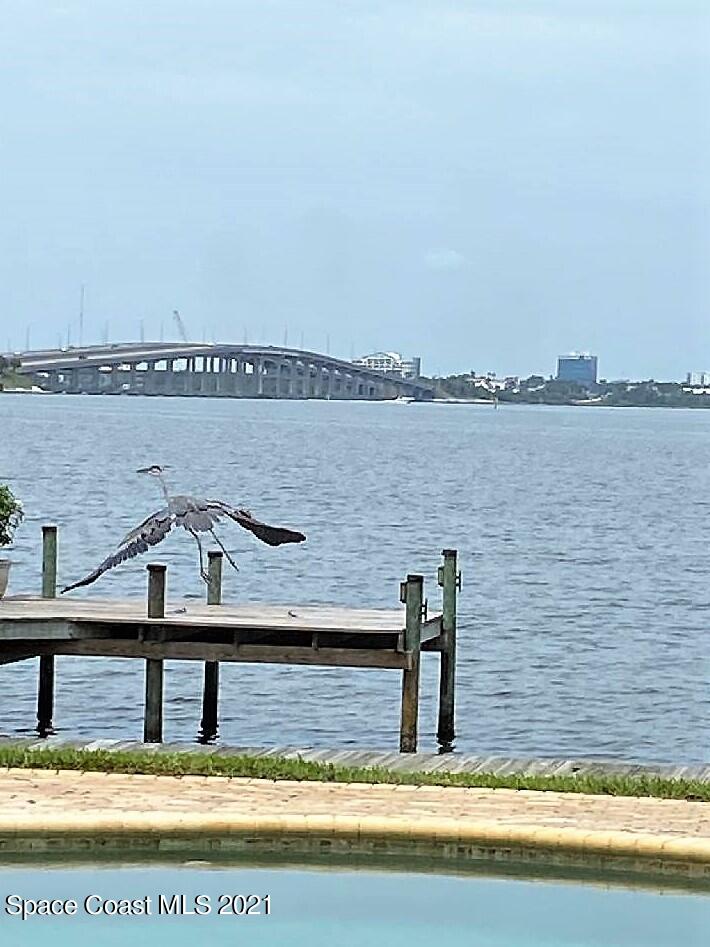 600 North Riverside Drive Indialantic, FL 32903 - Photo 82 of 85 a view of swimming pool with a lake view