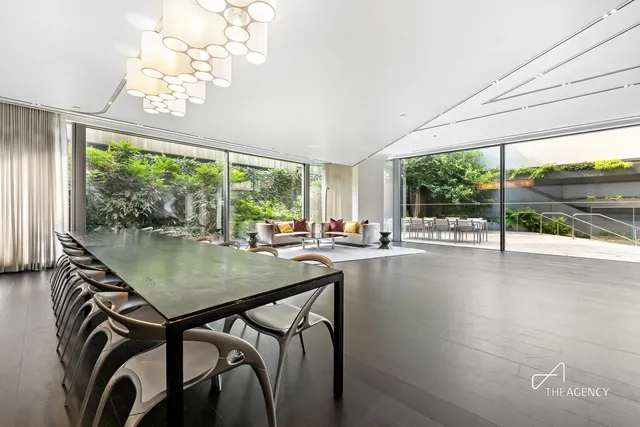 a room with pool table