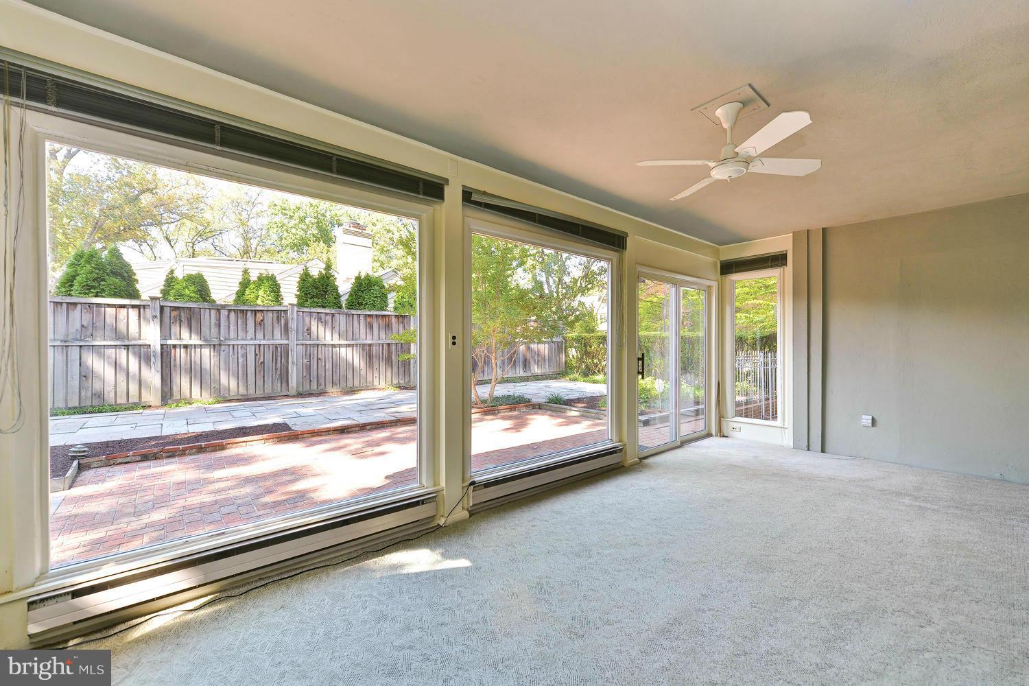 5001 Glenbrook Road Northwest Washington, DC 20016 - Photo 11 of 22 Sunroom W/ Terrace Access