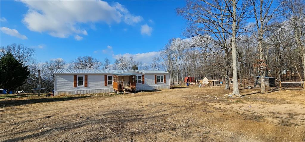 a view of a house with a patio