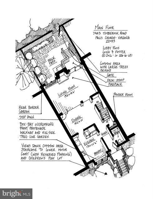 7443 Timberock Road Falls Church, VA 22043 - Photo 28 of 30 Main Level Floor Plan