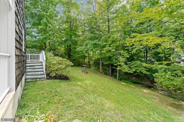a view of yard with green space