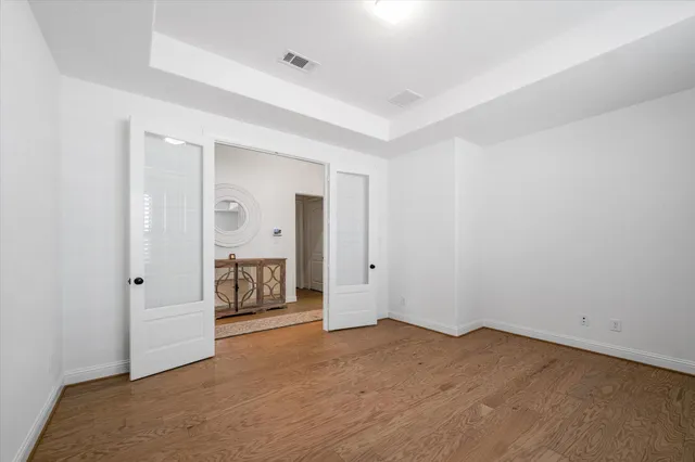 a view of an empty room