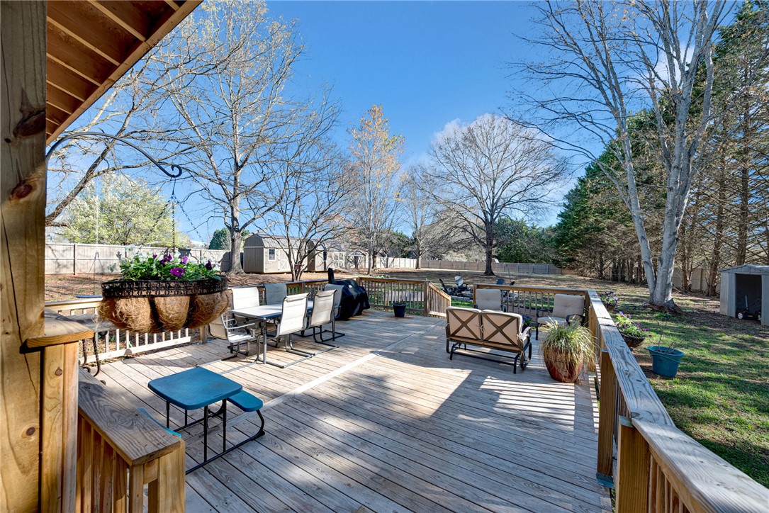 1509 Crestview Road Easley, SC 29642 - Photo 31 of 31 This spacious deck offers abundant room for outdoor relaxation and entertaining.