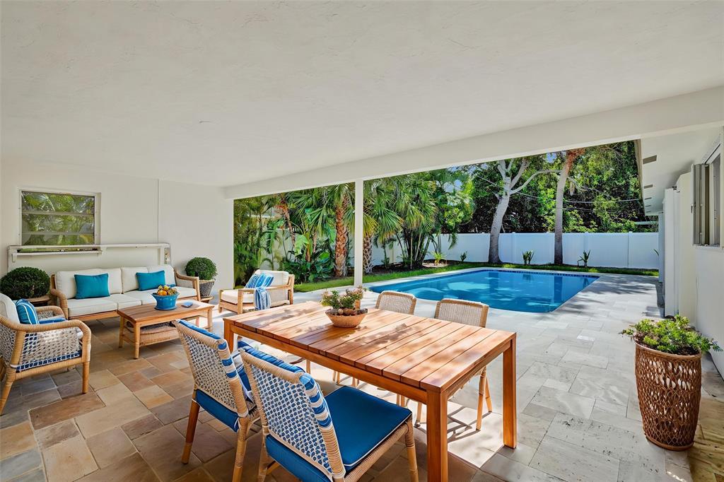 2111 Northeast 35th Street Lighthouse Point, FL 33064 - Photo 8 of 27 Covered Back Patio Staged