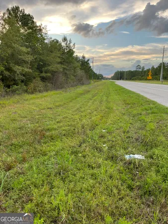 a view of yard with ocean view
