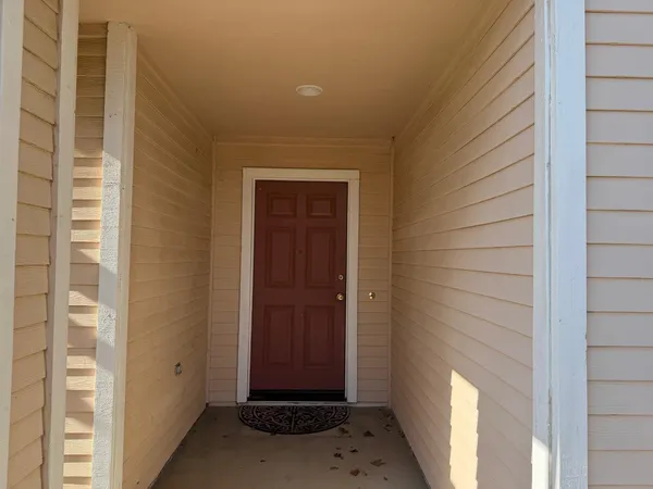 a view of front door