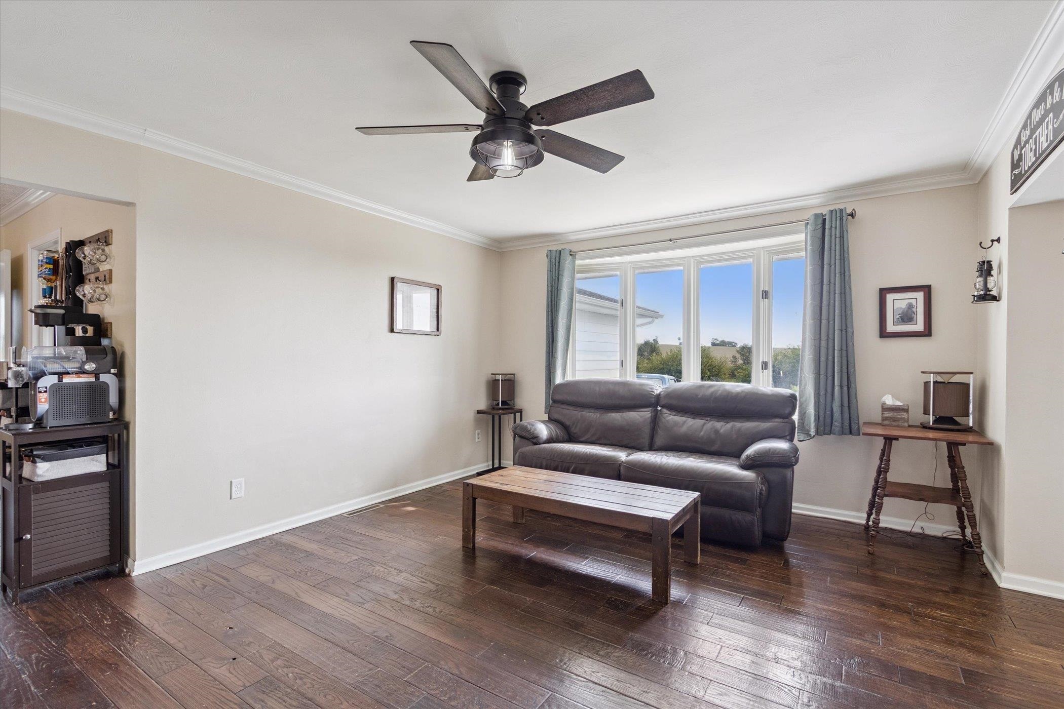 8548 East Edwardsville Road German Valley, IL 61039 - Photo 49 of 70 a living room with furniture and a ceiling fan