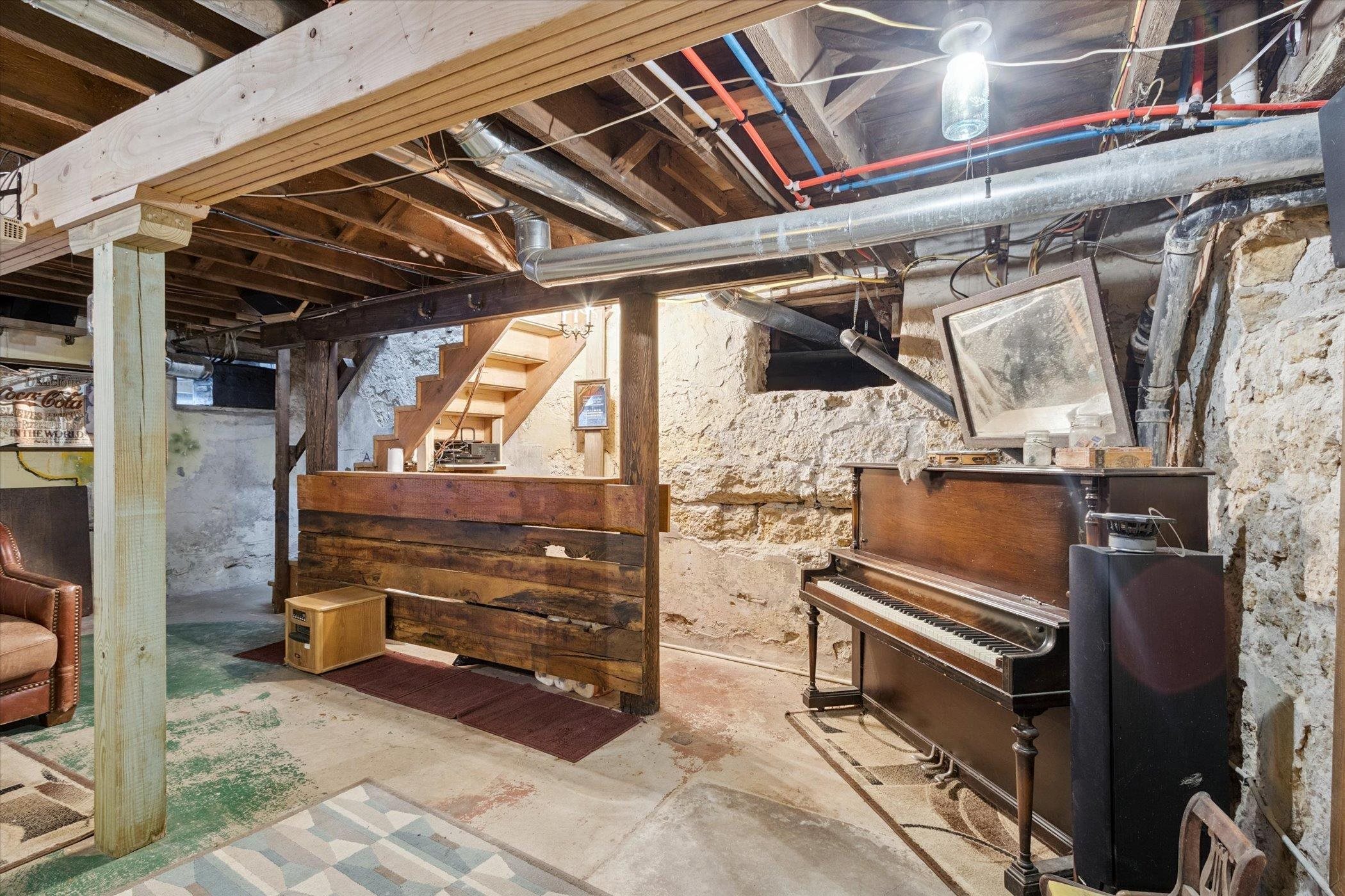 8548 East Edwardsville Road German Valley, IL 61039 - Photo 49 of 70 a view of room with stairs