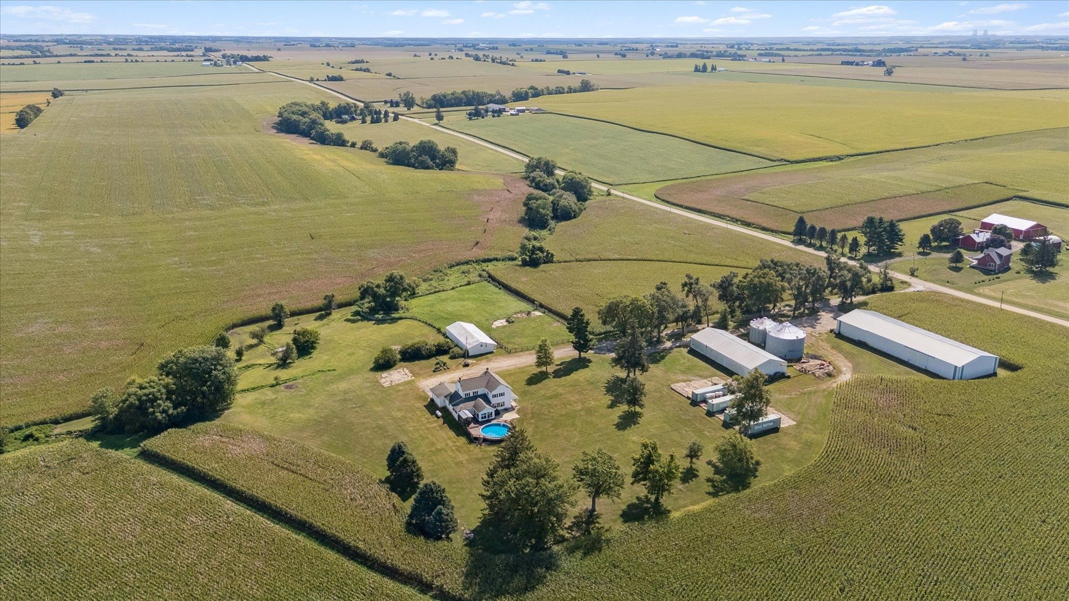 8548 East Edwardsville Road German Valley, IL 61039 - Photo 64 of 70 an aerial view of a house with a lake view