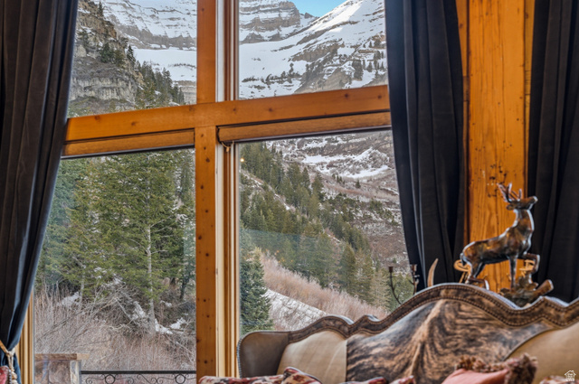 2687 Stewart Road Sundance, UT 84604 - Photo 26 of 48 Detailed view of a mountain backdrop and a tree filled landscape