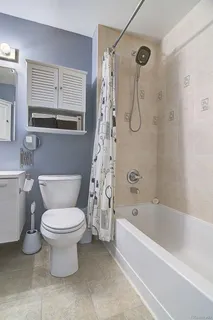 a bathroom with a toilet and a bathtub