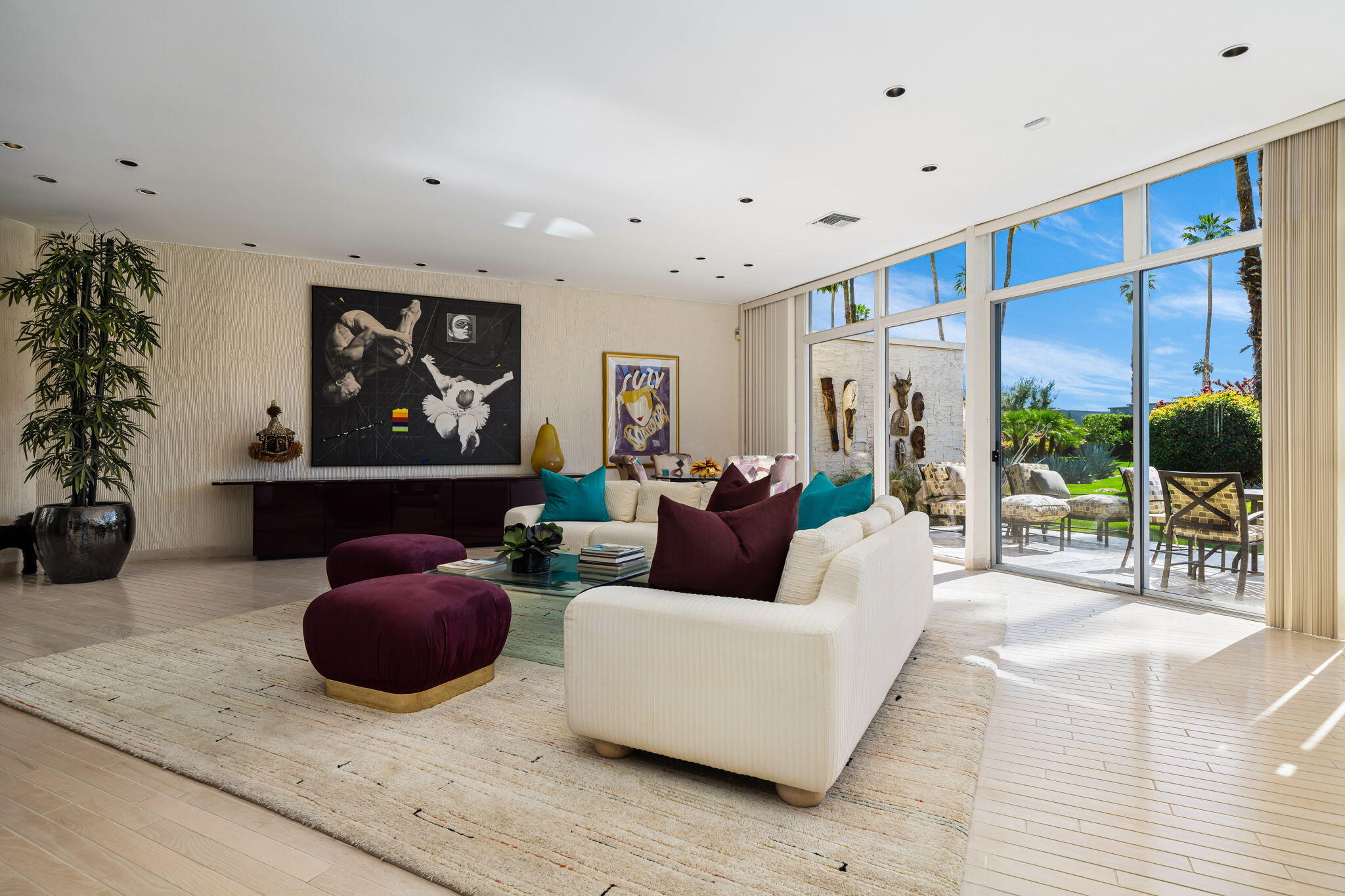 1408 Tamarisk W Street Rancho Mirage, CA 92270 - Photo 10 of 43 a living room with furniture and a large window