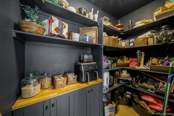 a view of storage and utility room