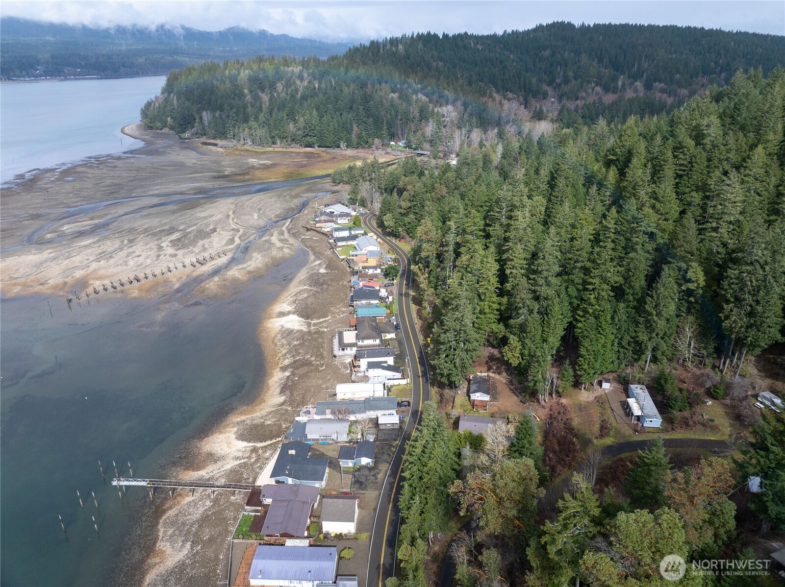 71 Bald Point Court Tahuya, WA 98588 - Photo 25 of 32 an aerial view of a house with a yard
