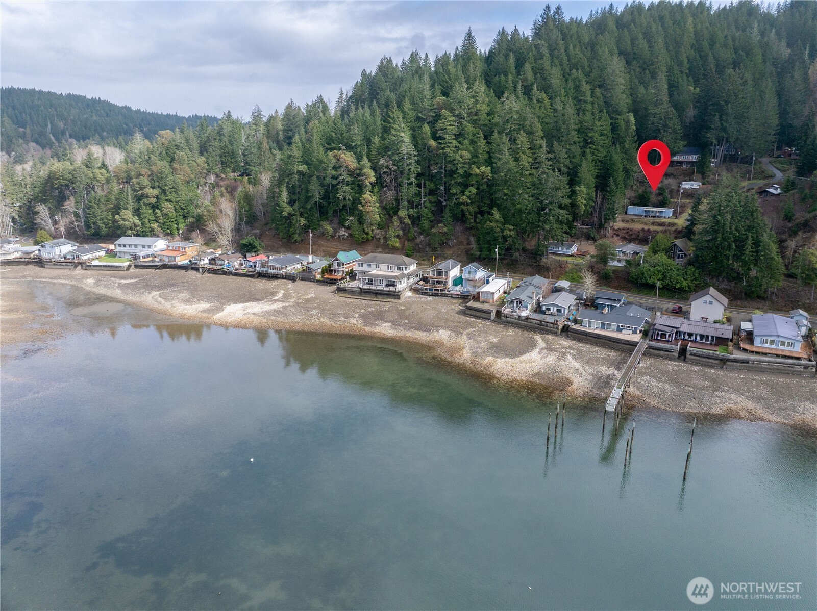 71 Bald Point Court Tahuya, WA 98588 - Photo 31 of 32 a view of swimming pool with a yard and a lake view