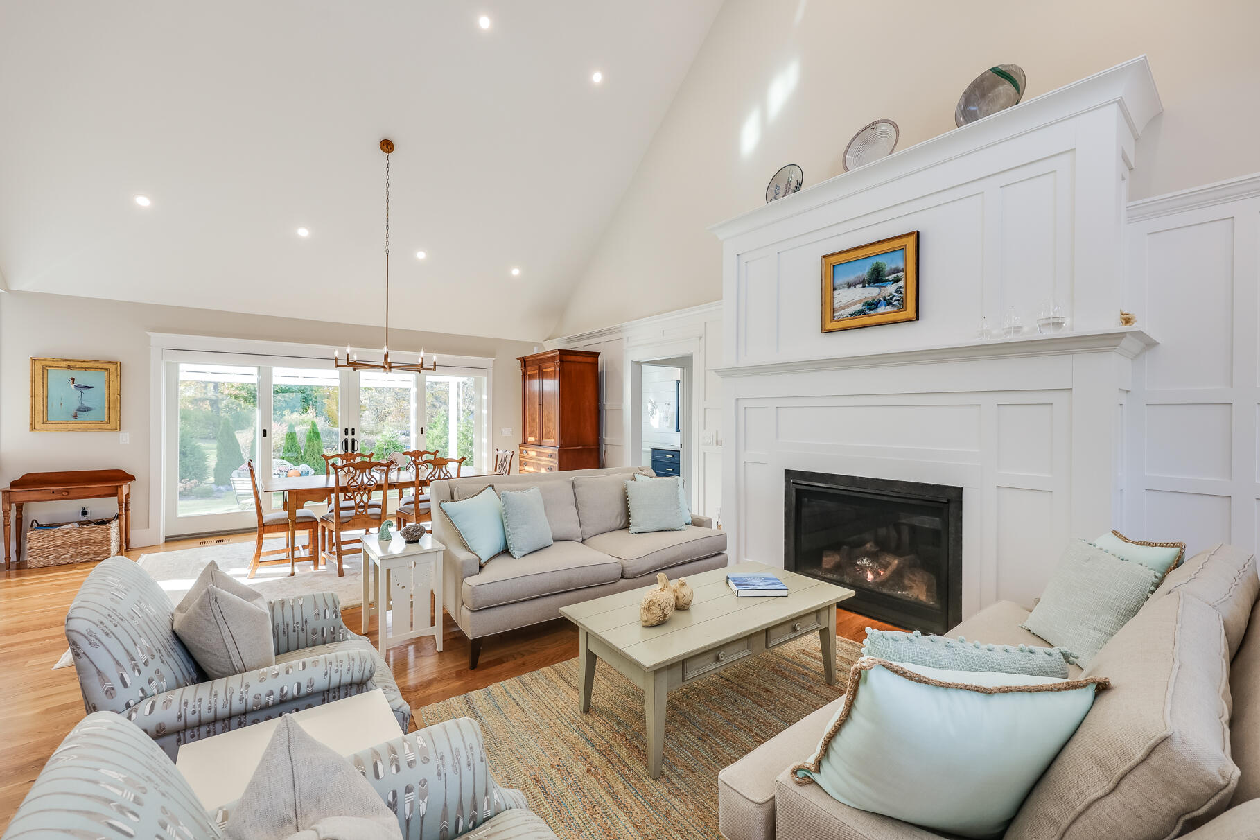 20 Cockle Cove Road South Chatham, MA 02659 - Photo 14 of 42 a living room with furniture and a fireplace