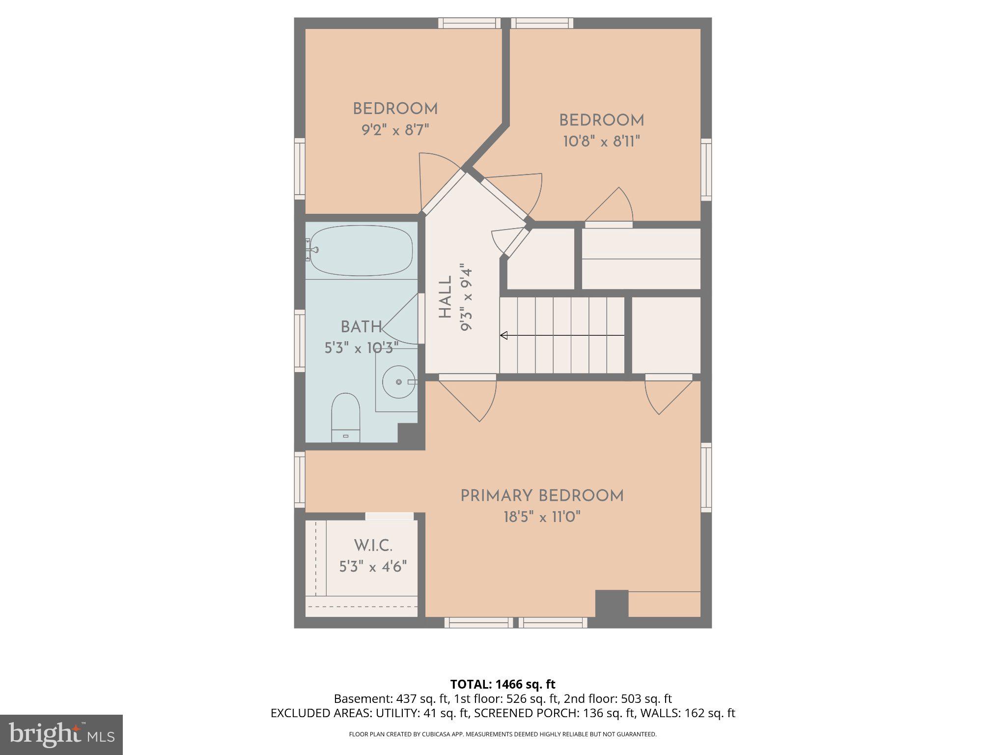 15 East Walnut Street Alexandria, VA 22301 - Photo 77 of 77 Upper level floor plan