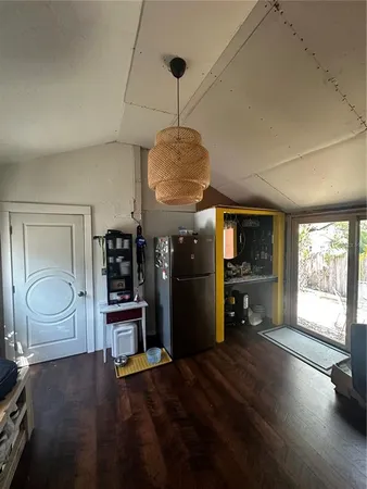 a view of sitting area in front of window