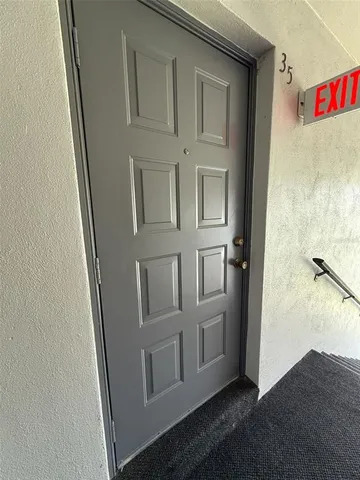 a view of front door