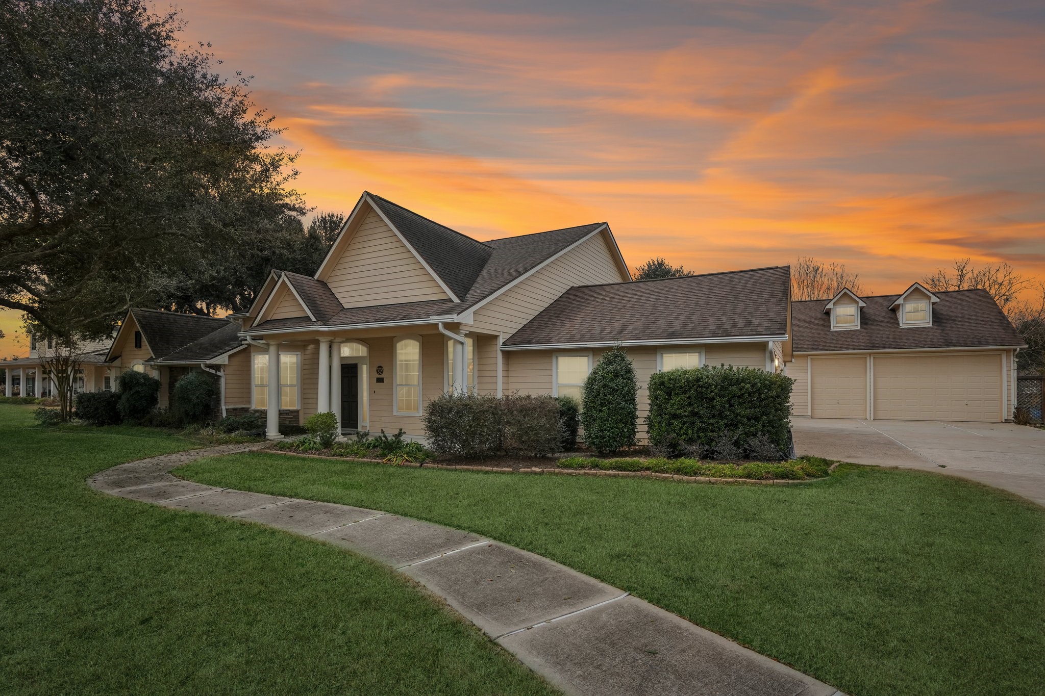 31810 Tree Farm Lane Fulshear, TX 77441 - Photo 45 of 48 a front view of a house with a yard