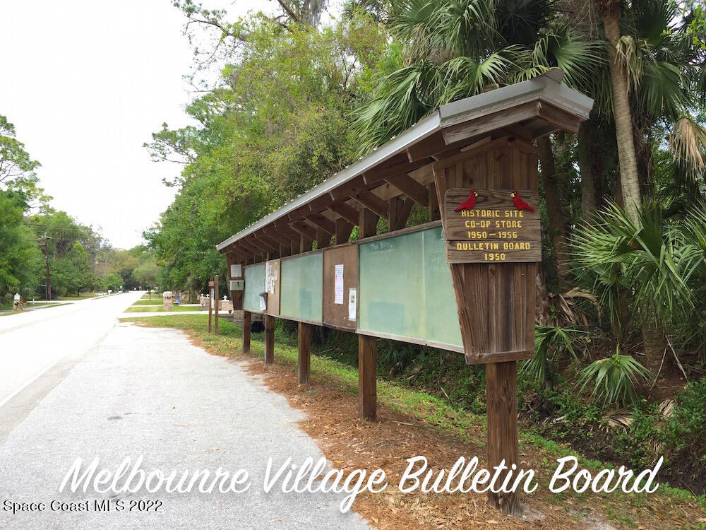 618 Hammock Road Melbourne, FL 32904 - Photo 53 of 59 07 Melbourne Village Bulletin Board