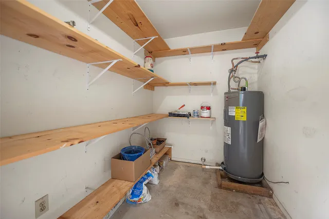 a view of storage and utility room